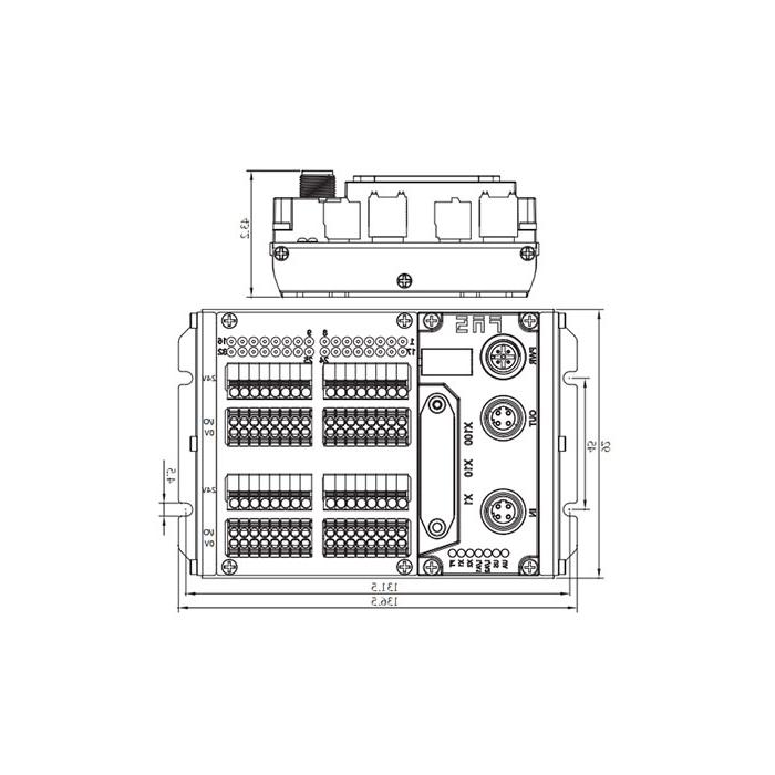 EtherCAT协议、32DI/DO 自适应配置、PNP、端子式、IP20远程模块、009E53